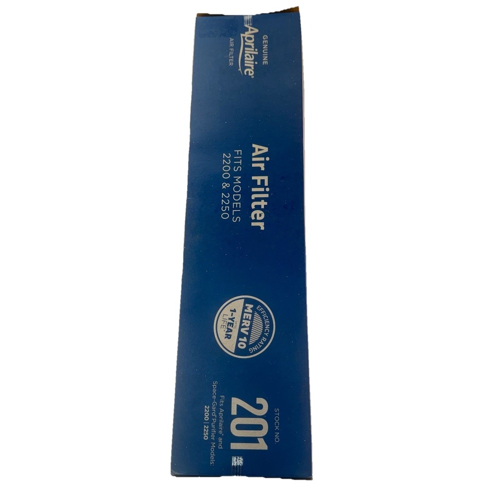 OEM Aprilaire 201 Filter for 2200 and 2250 Air Purifiers MERV 13, (Pack of 1)